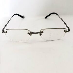 Fendi Vintage 90s Metal Rimless Glasses Frames F704M 54mm